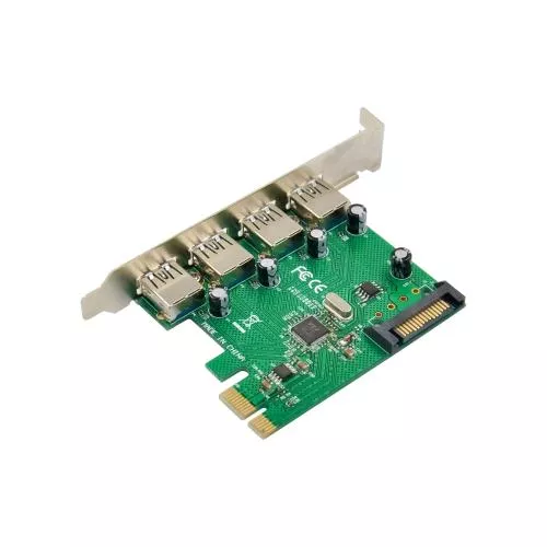 USB Schnittstellenkarte, PCIe x1, 4x USB-A 3.2 Gen. 1