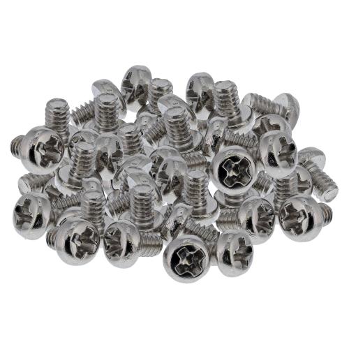 Schraubenset für M.2 SSD, M2x3 mm, 50er Pack, Stahl nickelbeschichtet