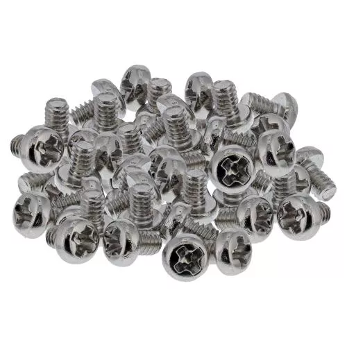 Schraubenset für M.2 SSD, M2x3 mm, 50er Pack, Stahl nickelbeschichtet