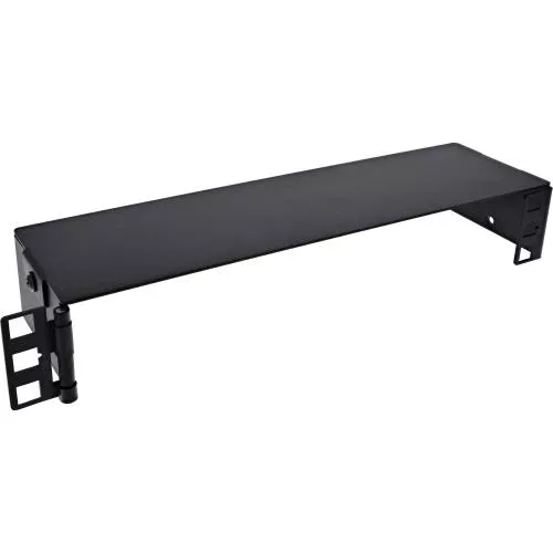 10" Mini Wandrack, 1HE, 7,6 cm Tiefe, schwarz