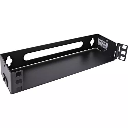 10" Mini Wandrack, 1HE, 7,6 cm Tiefe, schwarz