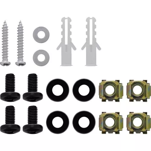 10" Mini Wandrack, 1HE, 7,6 cm Tiefe, schwarz