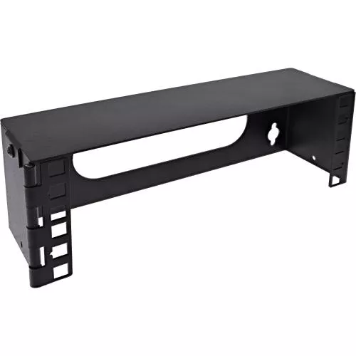 10" Mini Wandrack, 2HE, 7,6 cm Tiefe, schwarz