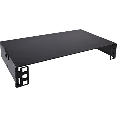 10" Mini Wandrack, 1HE, 15,2 cm Tiefe, schwarz