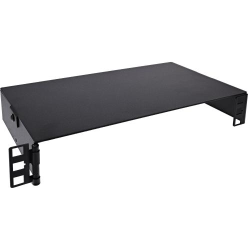 Preview: 10" Mini Wandrack, 1HE, 15,2 cm Tiefe, schwarz