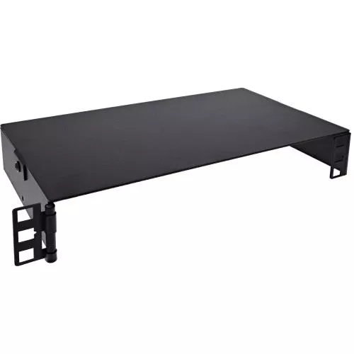 10" Mini Wandrack, 1HE, 15,2 cm Tiefe, schwarz