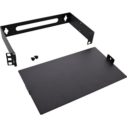 Preview: 10" Mini Wandrack, 1HE, 15,2 cm Tiefe, schwarz