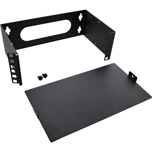 Preview: 10" Mini Wandrack, 2HE, 15,2 cm Tiefe, schwarz