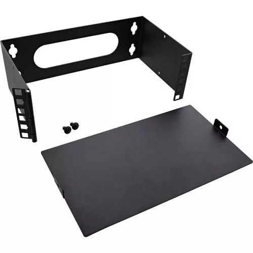 10" Mini Wandrack, 2HE, 15,2 cm Tiefe, schwarz