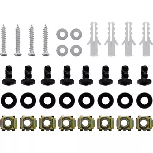 10" Mini Wandrack, 2HE, 15,2 cm Tiefe, schwarz