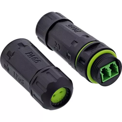 LWL Kupplung LC-LC Duplex – Singlemode OS1/OS2, IP68, M20