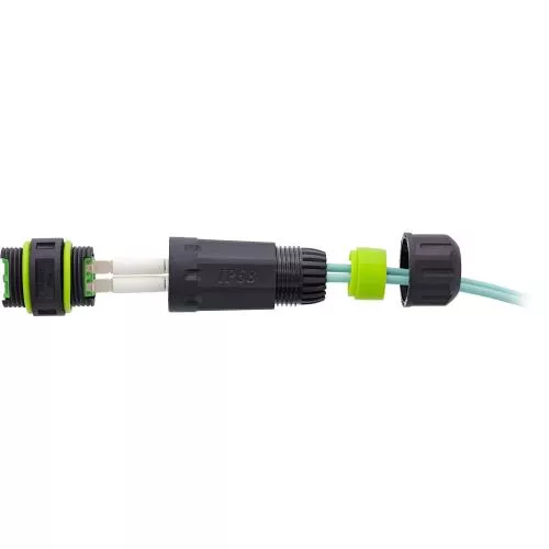 LWL Kupplung LC-LC Duplex – Singlemode OS1/OS2, IP68, M20