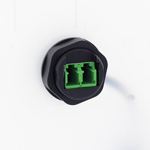 Preview: LWL Kupplung LC-LC Duplex – Singlemode OS1/OS2, IP68, kurz, M20