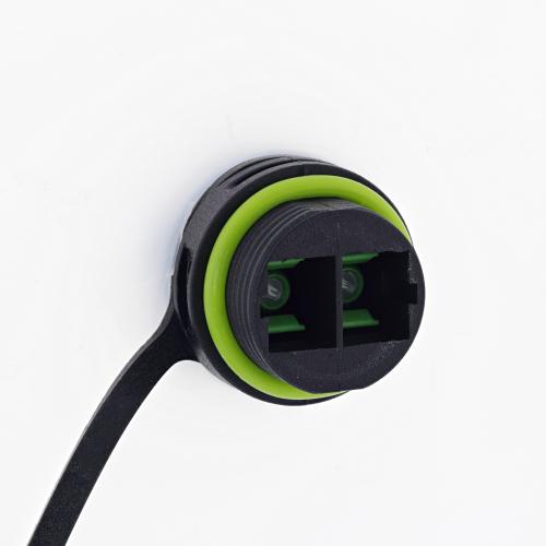 Preview: LWL Kupplung SC-SC Duplex – Singlemode OS1/OS2, IP68, kurz, M20