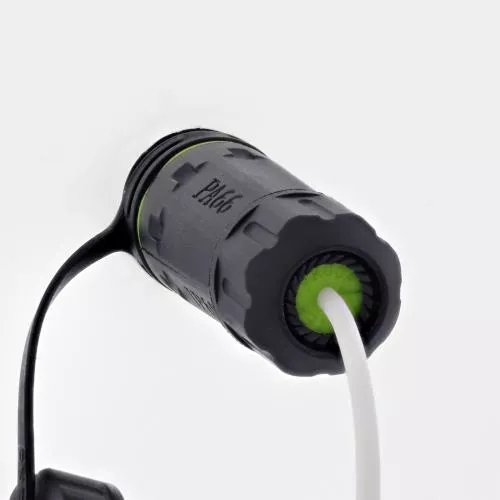 USB-A Verbinder IP68, kurz, 2x USB-A Buchse, geschirmt, M20