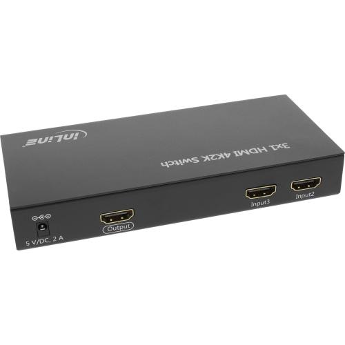 Preview: InLine® HDMI Switch Umschalter 3 Eingänge auf 1 Ausgang 4K2K 3D HD Audio