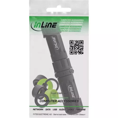 IP68 Kabelverbinder 3-polig, 20A / 500V, Stecker/Buchse, M20, schwarz