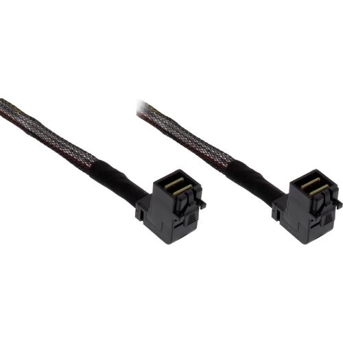 Mini-SAS HD Kabel – SFF-8643 auf SFF-8643, 4i, 12G, beidseitig gewinkelt
