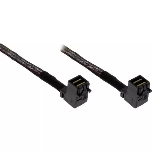 Mini-SAS HD Kabel – SFF-8643 auf SFF-8643, 4i, 12G, beidseitig gewinkelt