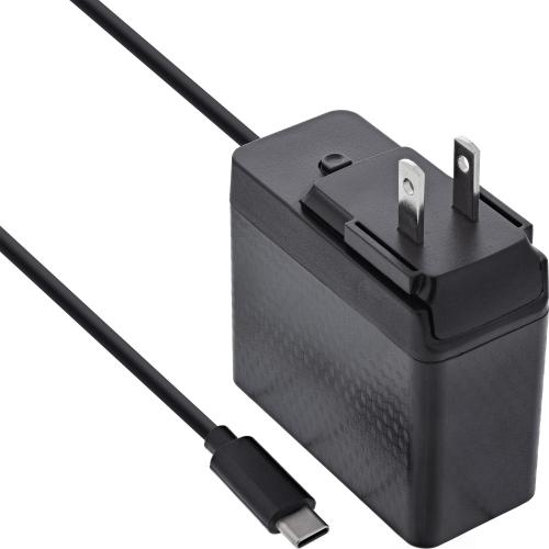 Preview: USB-C Netzteil 140 W – GaN, festes Kabel, EU/UK/US Stecker, schwarz