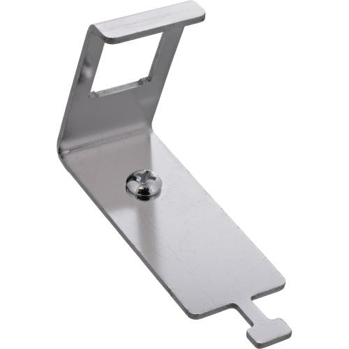 Preview: Keystone Hutschienenhalter 1-fach, Metall, mit Lasche zur Zugentlastung