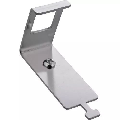 Keystone Hutschienenhalter 1-fach, Metall, mit Lasche zur Zugentlastung