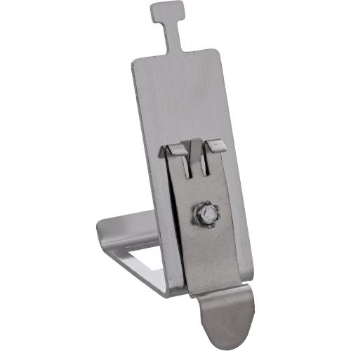 Preview: Keystone Hutschienenhalter 1-fach, Metall, mit Lasche zur Zugentlastung