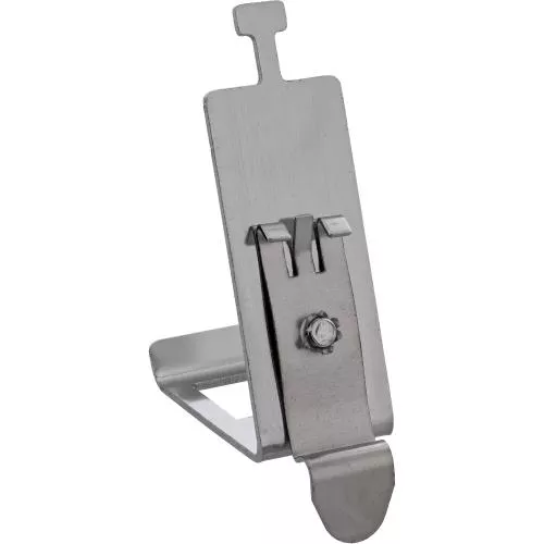 Keystone Hutschienenhalter 1-fach, Metall, mit Lasche zur Zugentlastung