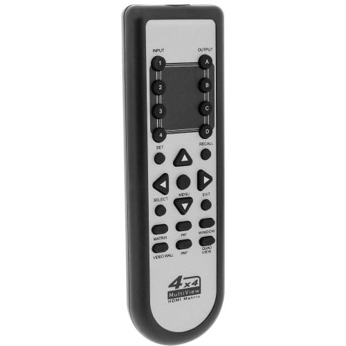 Preview: InLine® HDMI 4x4 Multi View Matrix Videowand Switch 4 Eingänge auf 4 Ausgänge FullHD