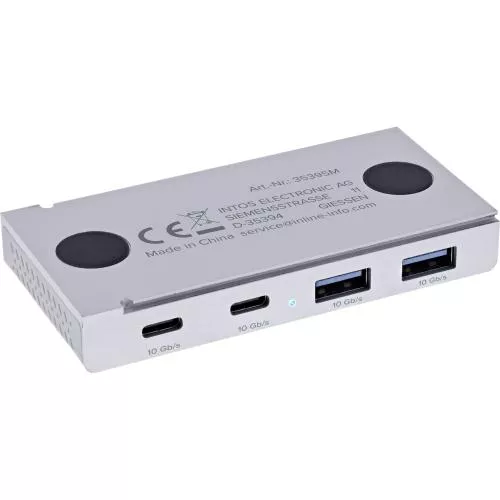 USB 3.2 Gen.2 Hub – 4 Port, 2x USB-C, 2x USB-A, 10 Gbit/s, magnetisch
