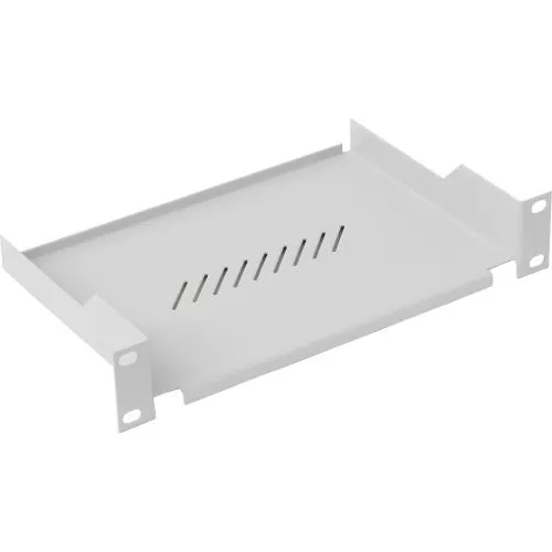 10" Fachboden gelocht 1HE – grau – Triton RAC-UP-X01-C1
