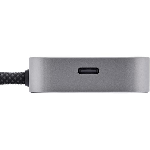 Preview: USB Fingerabdruckscanner für Windows Hello mit USB-Hub, 1,5 m, silber
