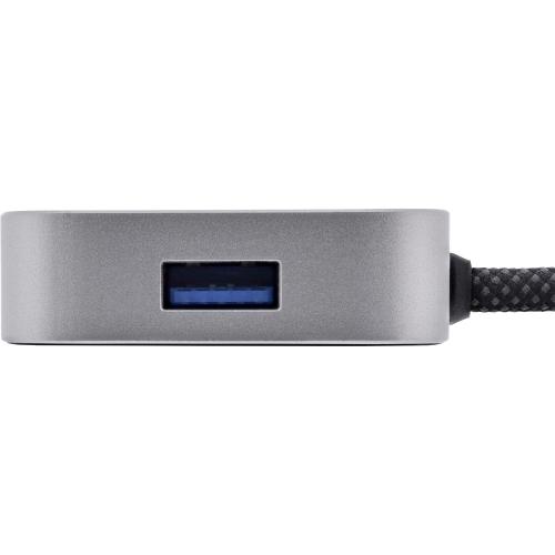 Preview: USB Fingerabdruckscanner für Windows Hello mit USB-Hub, 1,5 m, silber