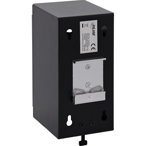 Preview: Keystone Verteilerkasten Cat.6A – 4 Port – Wand-/Hutschienenmontage – inkl. RJ45 Keystone-Module