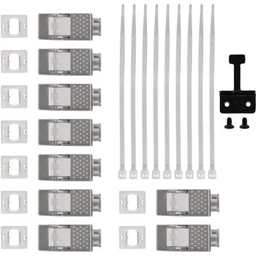 Keystone Verteilerkasten Cat.6A – 9 Port – Wand-/Hutschienenmontage – inkl. RJ45 Keystone-Module