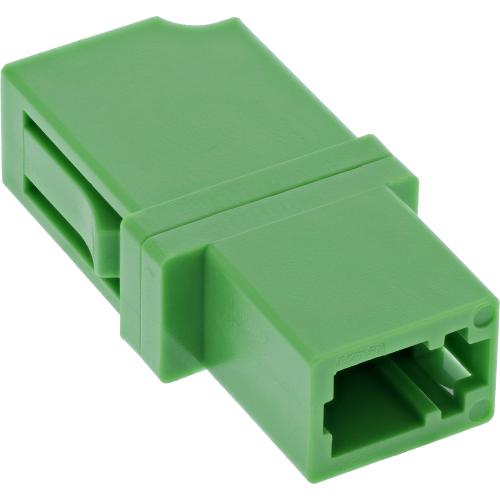 Preview: LWL Kupplung LC-LC Simplex – Singlemode OS1/OS2 – Keramik – grün