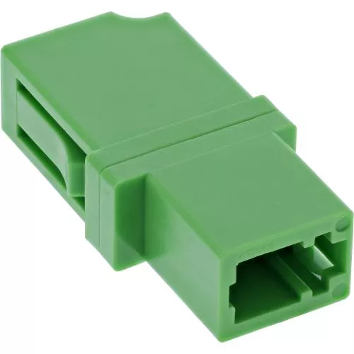 LWL Kupplung LC-LC Simplex – Singlemode OS1/OS2 – Keramik – grün