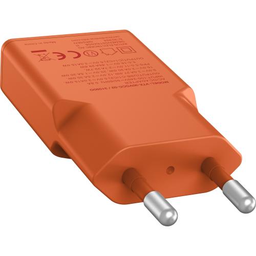 Preview: USB-C Ladegerät 30W orange, Dual USB-C, PD/PPS, GaN
