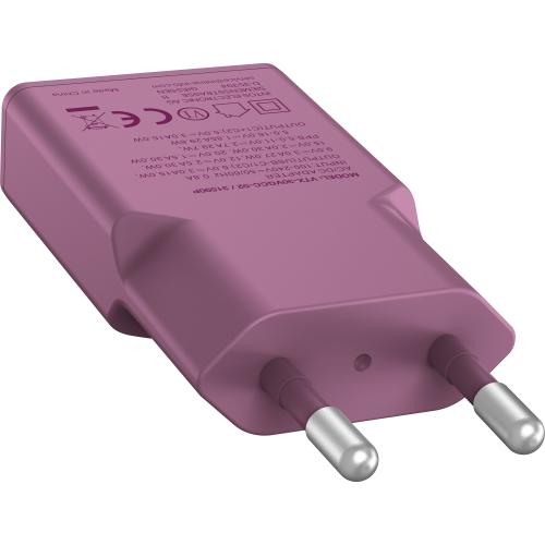 Preview: USB-C Ladegerät 30W violett, Dual USB-C, PD/PPS, GaN