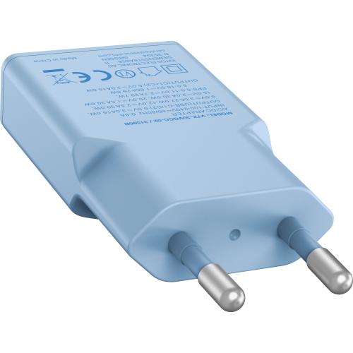 Preview: USB-C Ladegerät 30W blau, Dual USB-C, PD/PPS, GaN