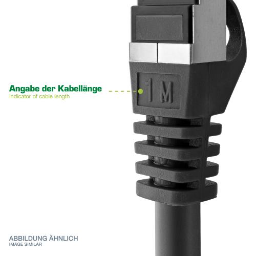 Preview: Cat.6 Patchkabel S/FTP, 2 m, schwarz – InLine 76402S
