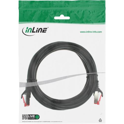 Preview: Cat.6 Patchkabel S/FTP, 2 m, schwarz – InLine 76402S