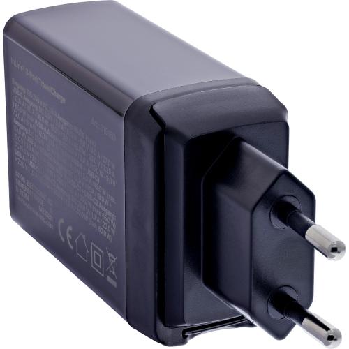 Preview: 3-Port Reise-Netzteil 65W, 2x USB-C, 1x USB-A, GaN