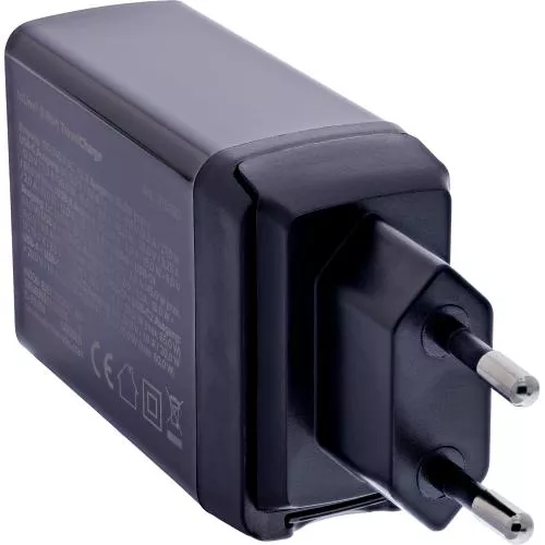3-Port Reise-Netzteil 65W, 2x USB-C, 1x USB-A, GaN