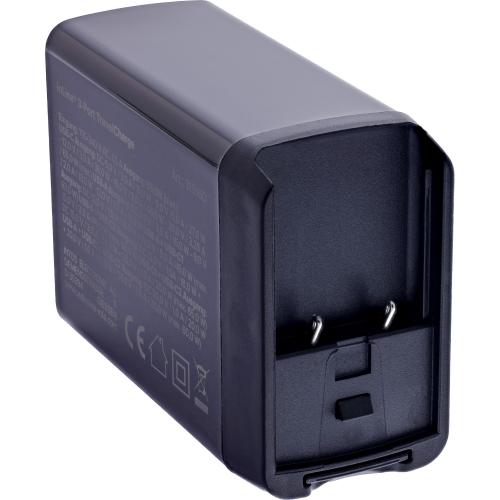 Preview: 3-Port Reise-Netzteil 65W, 2x USB-C, 1x USB-A, GaN