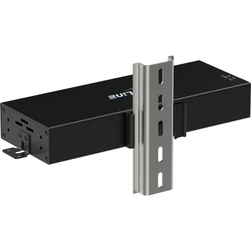 USB 3.2 Industrie-Hub 10-Port USB-C, Aluminium, DIN-Schiene