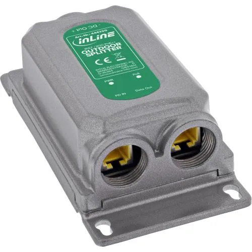 PoE++ Splitter Outdoor IP67 IK10, 60 W, 12 V, 1 Gb/s