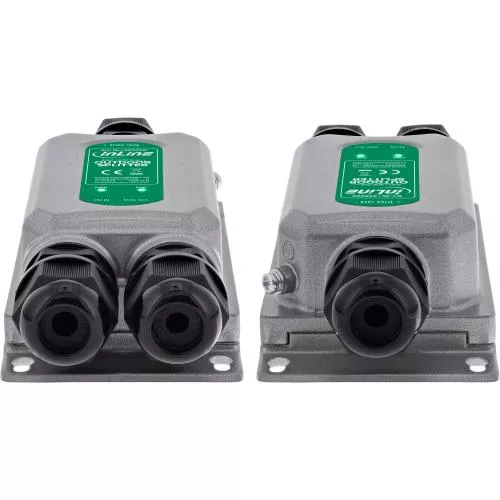 PoE++ Splitter Outdoor IP67 IK10, 60 W, 12 V, 1 Gb/s