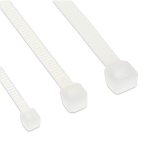Kabelbinder 200 x 4,8 mm, natur, 100 Stück