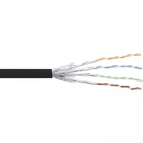 Cat.6 Patchkabel Meterware, S/FTP (PiMf), AWG27, PVC, 250 MHz, 100 m
